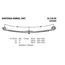 MAESTRA BALLESTA D PARAB SANTANA 65/10 460+460 36