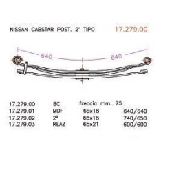 BALLESTA TRA. PARB. NISSAN CAB-STAR 65/18 640+640 @45