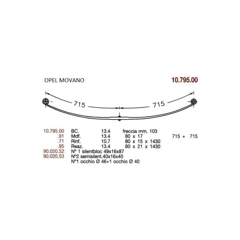 BTA T PAR CITROEN JUMPER 80/15*1430 715+715