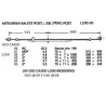 TERCERA BALLESTA T MITSUBISHI PICK-UP L200 MODERNO 70/7 720+550