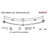 BALLESTA T PAR FORD TRANSIT 100 60/20 685+685 C/S