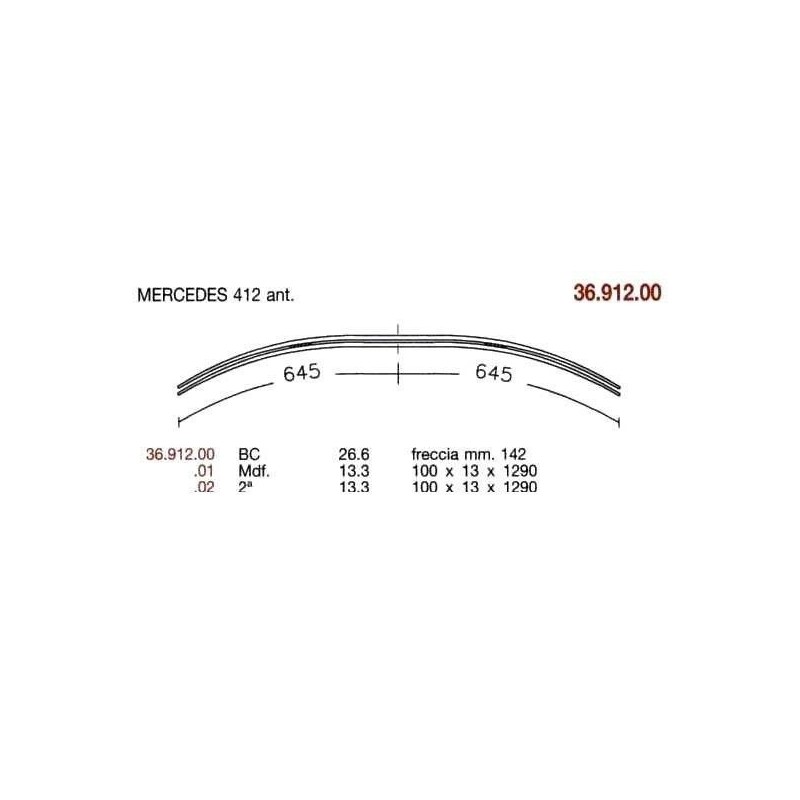 BTA D PAR VOLKSWAGEN LT35 100/13 645+645