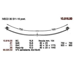KIT RFZO T PAR IVECO DAILY 35 S11 80/23 * 1440