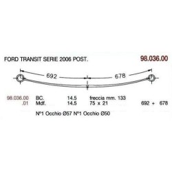 MAESTRA BALLESTA T PAR FORD TRANSIT 75/20 692+678