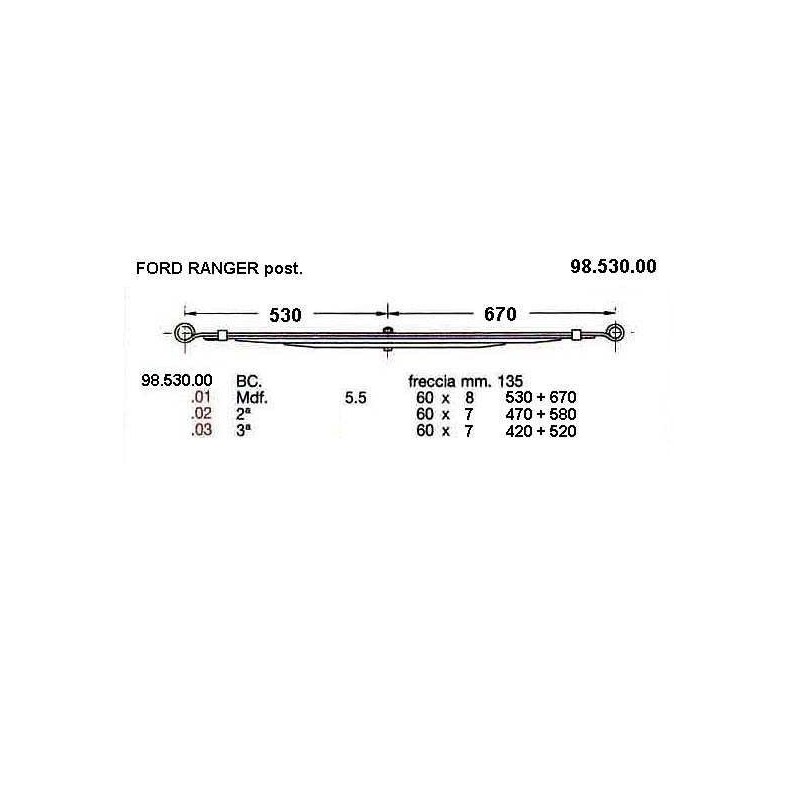 1ª T FORD RANGER 60/8 530+670 @32 C/S