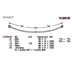 KIT RFZO T PAR IVECO DAILY/DUCATO/PEUGEOT 80/21-1330 C/TOPES