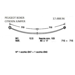 KIT RFZO T PAR CITROEN JUMPER 80/21*1430 TETON @16