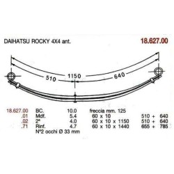 KIT RFZO. D. PAR DAIHATSU ROCKY 60/10 655+785