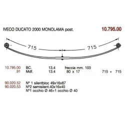 BTA. T. PARB. DUCATO 2000 1H 80/17*1430 C/S