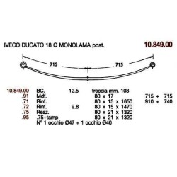 BTA. T. PAR. DUCATO/PEUGEOT 1H 80/17*1430 C/S