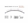 HOJA DE REFUERZO PARA BALLESTA TRANSVERSAL MERCEDES SPRINTER 312D 3.5T Y SPRINTER 4X4 650+650 100*12