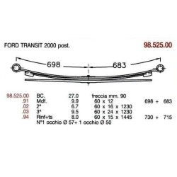 KIT RFZO T PAR FORD FT350TDI 60/15 730+715 O/BAJO