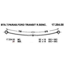 1ª T PAR FORD TRANSIT R.SENC 60/18 693+683