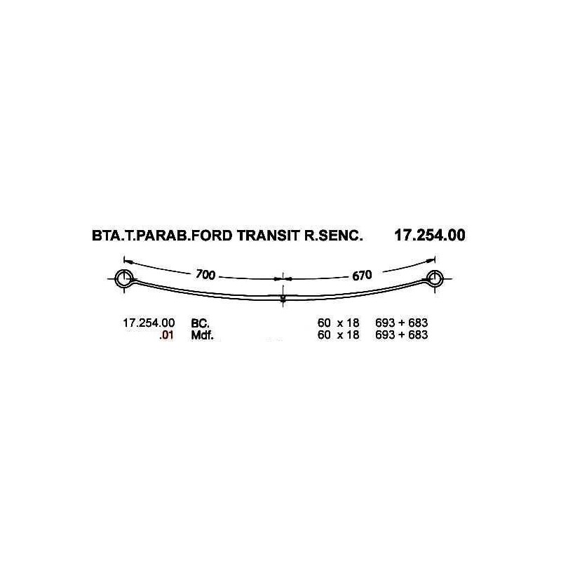 1ª T PAR FORD TRANSIT R.SENC 60/18 693+683