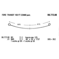 KIT RFZO T PAR FORD TRANSIT 60/18*1410