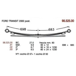 2ª T PAR FORD FT350 TDI 60/16 615+615