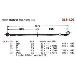KIT RFZO T FORD TRANSIT 190 60/11 705+690