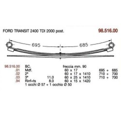 KIT RFZO T PAR FORD 2400 TDI 60/15 730+715 O/ALTO