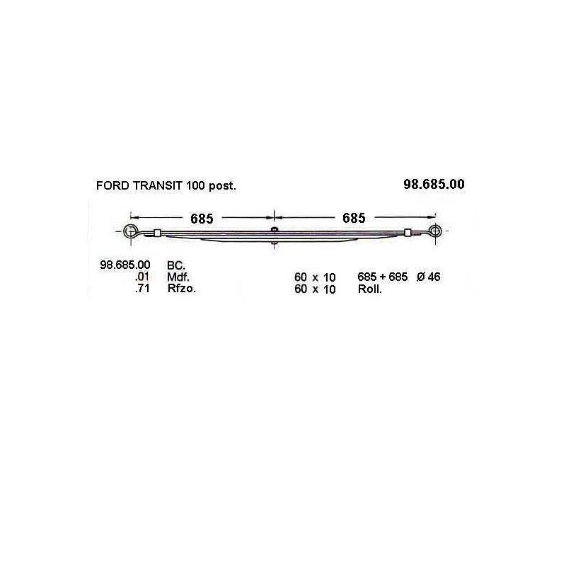 KIT RFZO T FORD TRANSIT 100 60/10 ROLLO