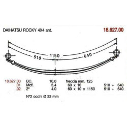 BALLESTA DELANTERA DAIHATSU ROCKY