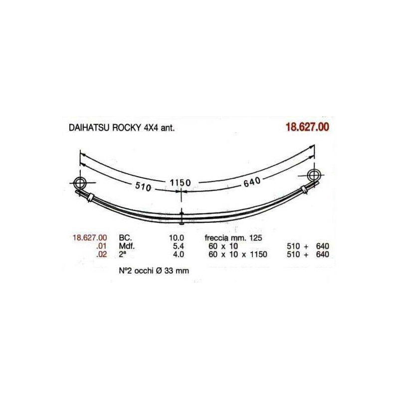 BALLESTA DELANTERA DAIHATSU ROCKY