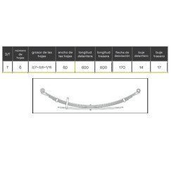 BALLESTA TRASERA ISUZU D-MAX 2002-2012