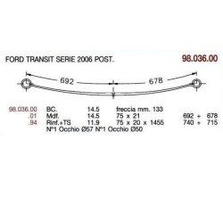 KIT RFZO T PAR TRANSIT 2006 75/20 725+725 TETON
