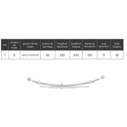 BALLESTA FORD RANGER 1999-2006 1416189 XM345560BE CARGA ESTANDAR