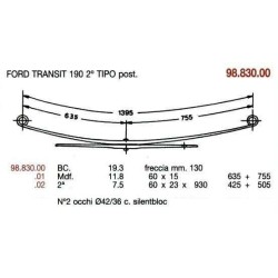 1ª T PAR FORD TRANSIT 190 60/15 635+755 @42@36