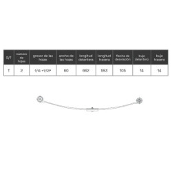 BALLESTA FORD CONNECT 2002-2013 5T165560AA