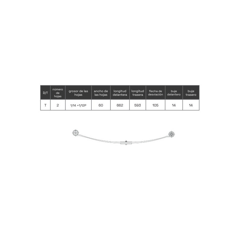 BALLESTA FORD CONNECT 2002-2013 5T165560AA