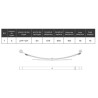 BALLESTA FORD TRANSIT 1991-2000 3 HOJAS 95VB5560MA