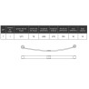 KIT DE REFUERZO DE LA BALLESTA FORD TRANSIT 2006-2014 +5CMS +CARGA 6C115560RB