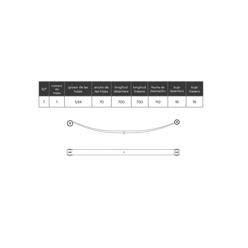 BALLESTA IVECO DAILY 2014 - ADELANTE 5801526306