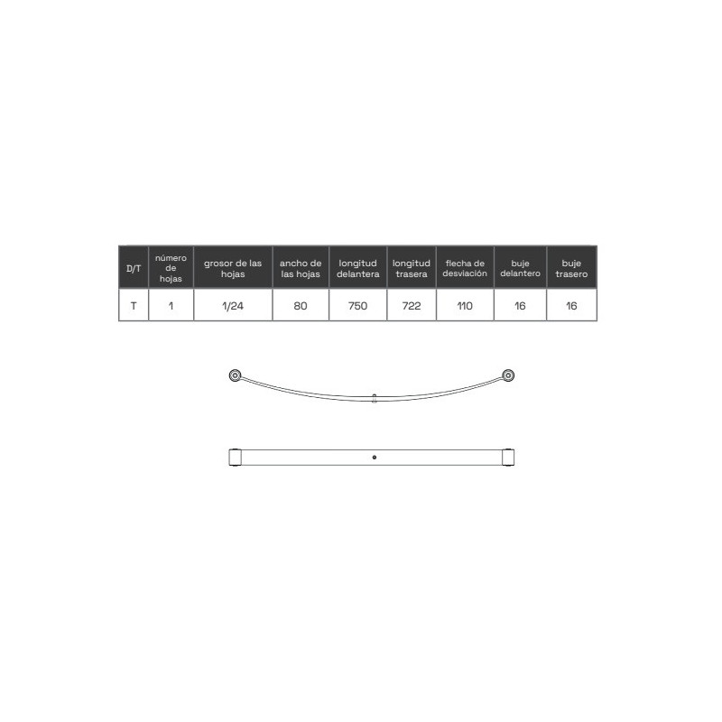 BALLESTA IVECO DAILY 1999-2011 504083608
