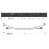 KIT DE REFUERZO BALLESTA MAN TGE VOLKSWAGEN CRAFTER 2017 - ADELANTE 2 HOJAS +5CMS + CARGA 2N0511151AA