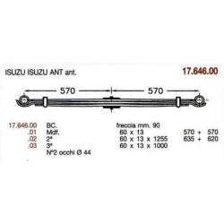 KIT RFZO. D. PAR ISUZU 60/13 500+500