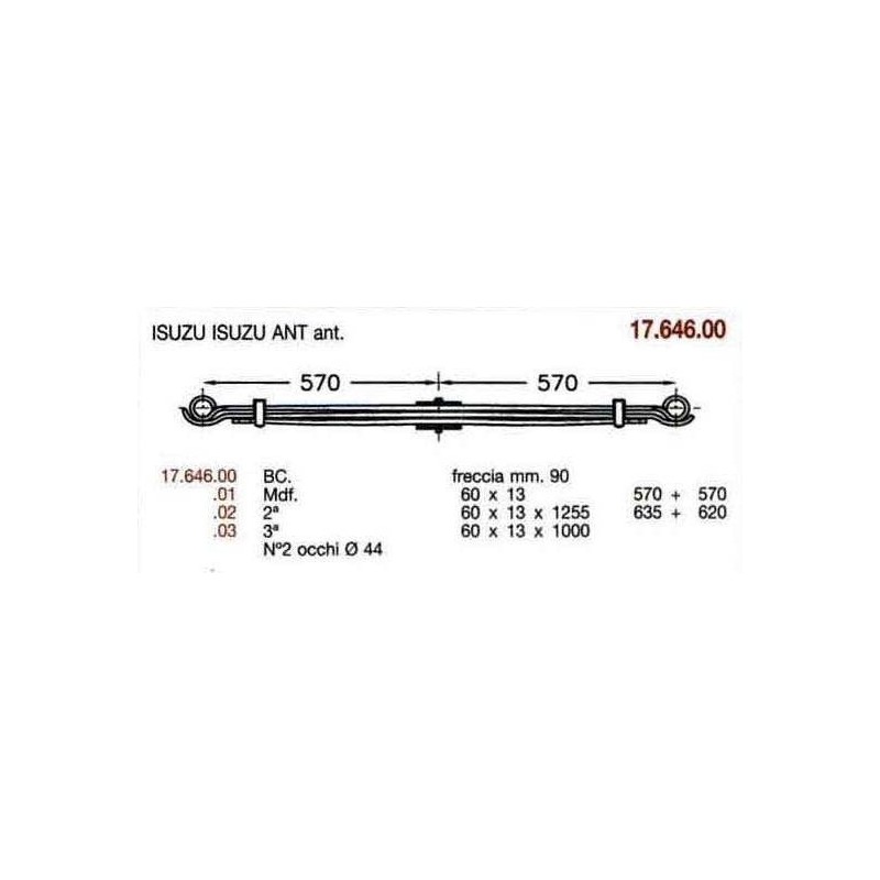 KIT RFZO. D. PAR ISUZU 60/13 500+500