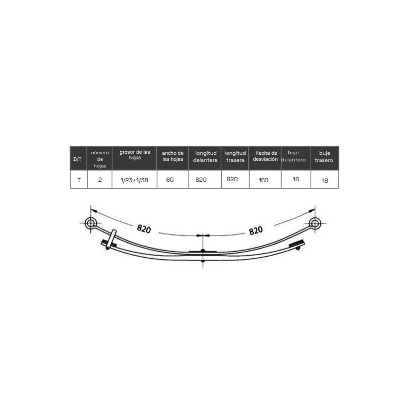 BALLESTA RENAULT MASCOTTE 2 H 5010537664 5010537665