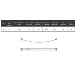 BALLESTA FIAT DUCATO CITROEN JUMPER PEUGEOT BOXER 2006 - ADELANTE 1350080080