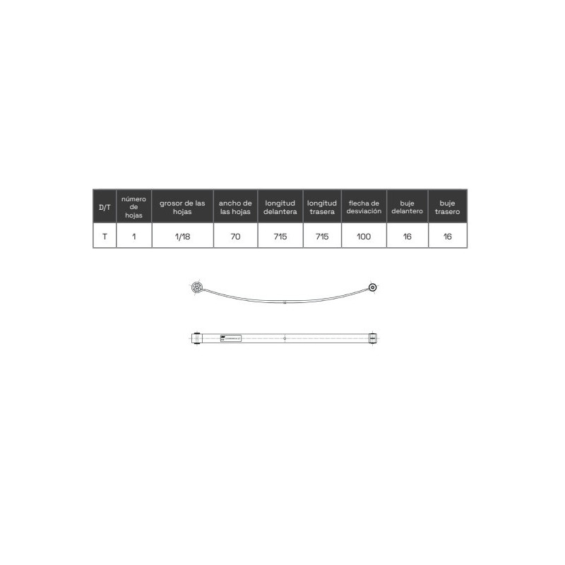 BALLESTA FIAT DUCATO CITROEN JUMPER PEUGEOT BOXER 2006 - ADELANTE 1350080080