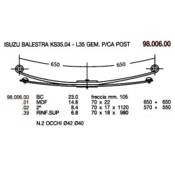 1ª TRA PAR ISUZU KS35.04 L35 70/22 650+650