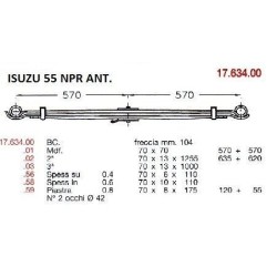 2ª DEL PAR ISUZU 55 NPR 70/13 635+620