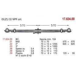 KIT RFZO D PAR ISUZU 55NPR 70/13 503+503