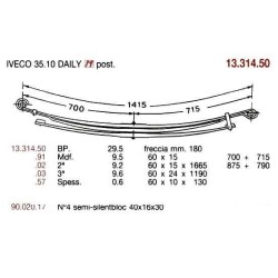 BTA T PAR IVECO 35.10 2H 60/15 700+715 @16