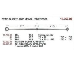KIT RFZO T PAR IVECO DUCATO 70/20 765+750 CAPU