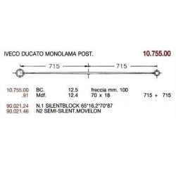 BTA. T. PAR IV DUCATO 70/18 715+715 C/SIL TET