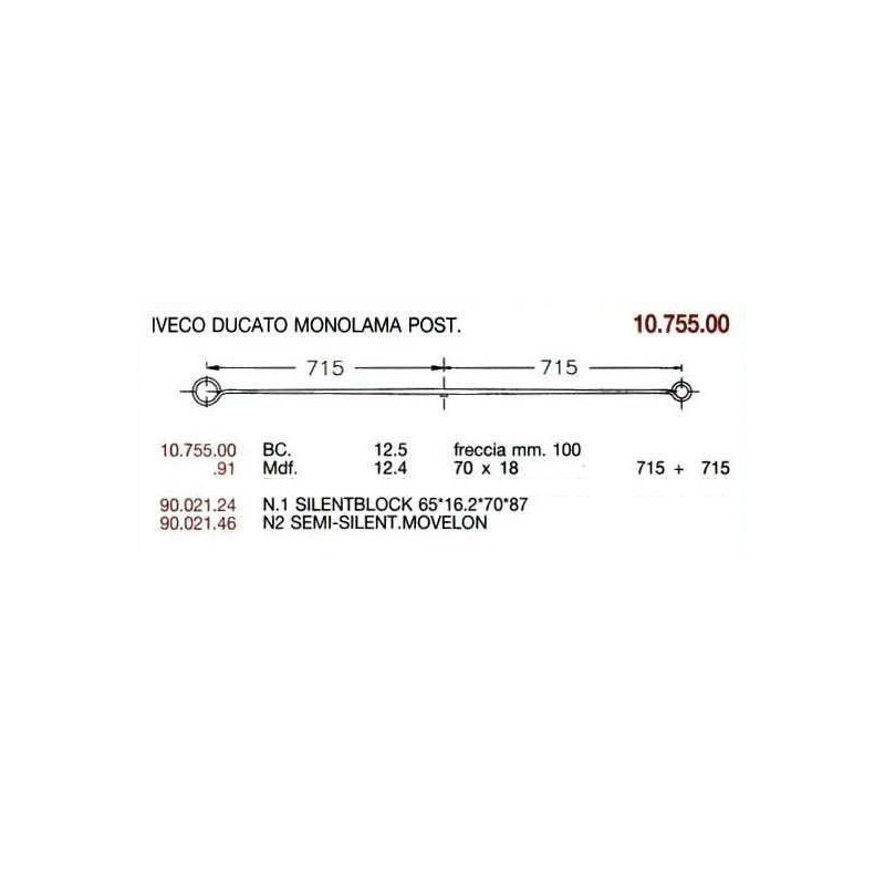 BTA. T. PAR IV DUCATO 70/18 715+715 C/SIL TET
