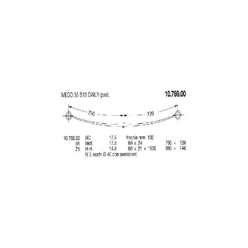 KIT RFZO T PAR IVECO 35S 12HPI 80/27 690+660