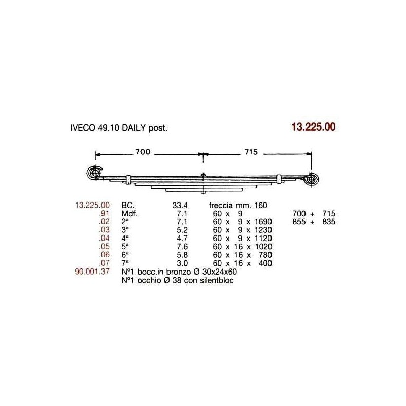 5ª T  IVECO 49.10 DAILY 60/16 1020